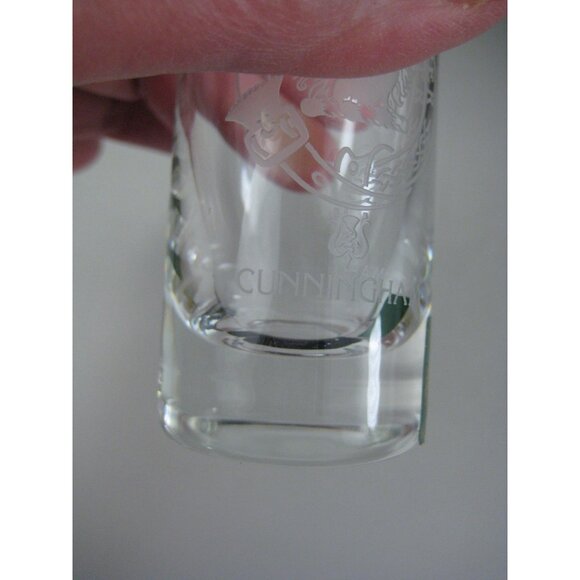 Collins Crystal Engraved CLAN Cunningham Scotch Whisky Glass With Box - Picture 3 of 10